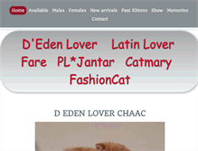Tablet Screenshot of edenlover.com
